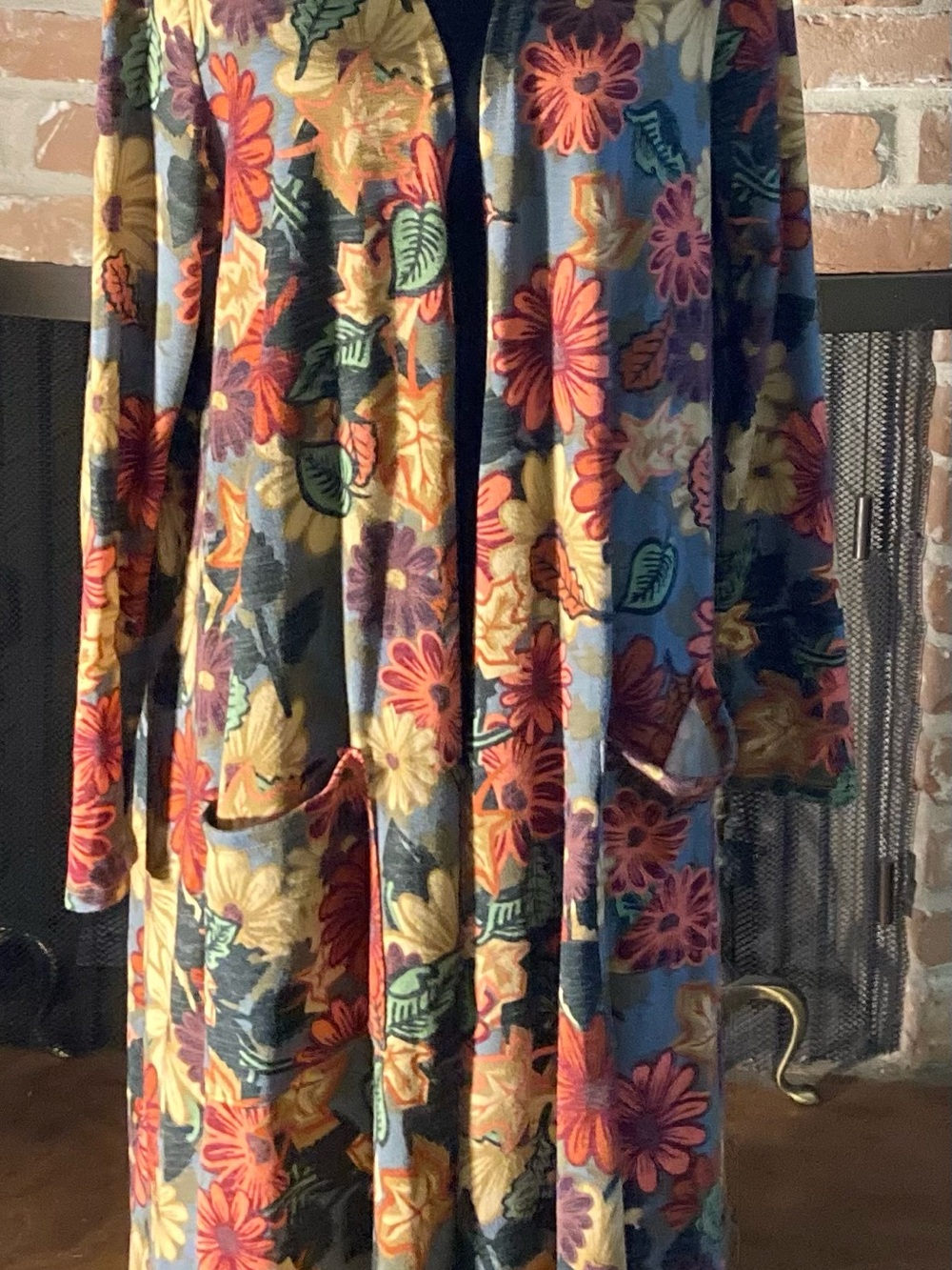 LuLaRoe Floral Maxi Cardigan in Multicolor